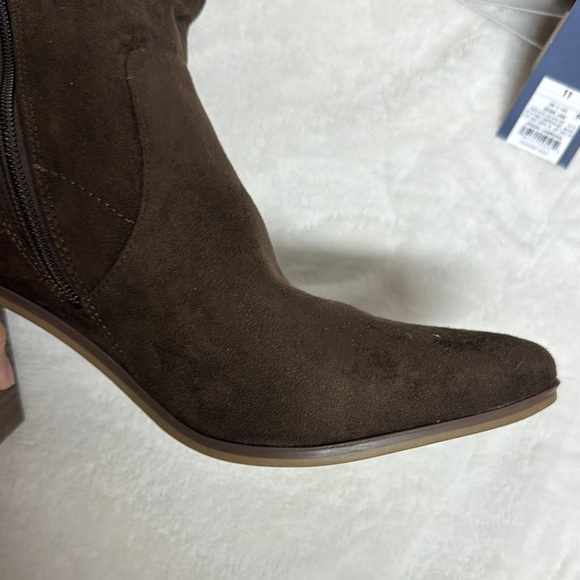 Universal Thread Brown Heeled Boots with Suede Like Finish - Picture 11 of 13